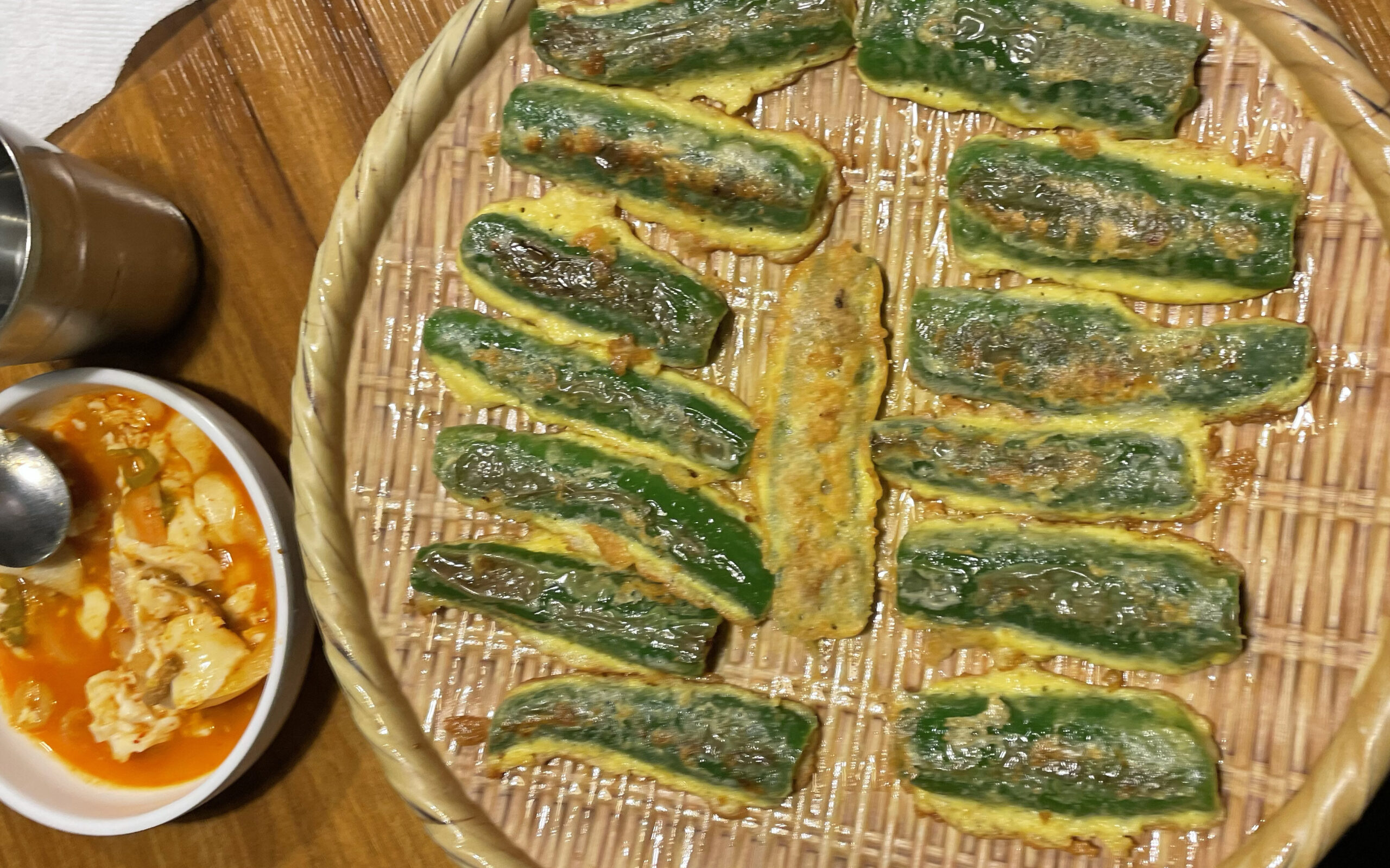 韓国　唐辛子のチヂミ